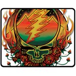 Grateful Steal Your Face Deadhead Hippie Logo Symbol Fleece Blanket (Medium)