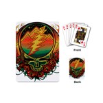 Grateful Steal Your Face Deadhead Hippie Logo Symbol Playing Cards Single Design (Mini)