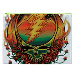 Grateful Steal Your Face Deadhead Hippie Logo Symbol Cosmetic Bag (XXL) from ArtsNow.com Front