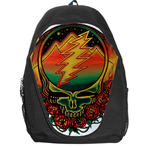 Grateful Steal Your Face Deadhead Hippie Logo Symbol Backpack Bag from ArtsNow.com Front