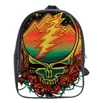 Grateful Steal Your Face Deadhead Hippie Logo Symbol School Bag (XL)