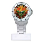 Grateful Steal Your Face Deadhead Hippie Logo Symbol Plastic Nurses Watch