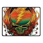 Grateful Steal Your Face Deadhead Hippie Logo Symbol Two Sides Fleece Blanket (Small)