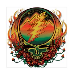 Grateful Steal Your Face Deadhead Hippie Logo Symbol Duvet Cover Double Side (Full/ Double Size) from ArtsNow.com Back