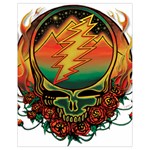 Grateful Steal Your Face Deadhead Hippie Logo Symbol Drawstring Bag (Small)