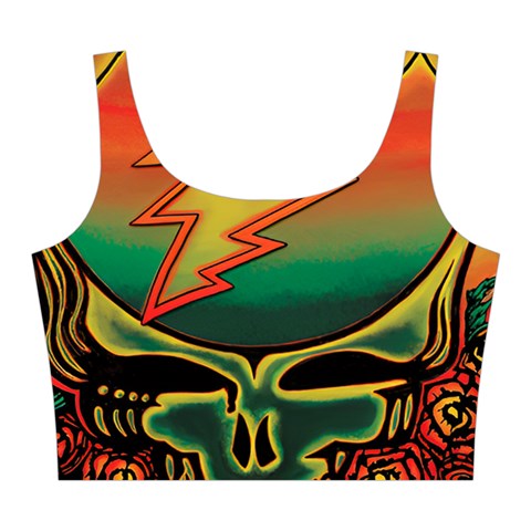 Grateful Steal Your Face Deadhead Hippie Logo Symbol Midi Sleeveless Dress from ArtsNow.com Top Back