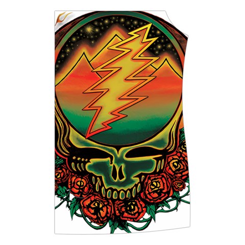 Grateful Steal Your Face Deadhead Hippie Logo Symbol Women s Button Up Vest from ArtsNow.com Front Left