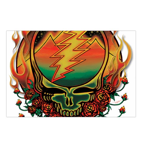 Grateful Steal Your Face Deadhead Hippie Logo Symbol Waist Pouch (Large) from ArtsNow.com Loop