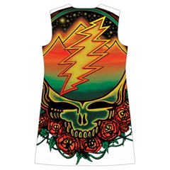 Grateful Steal Your Face Deadhead Hippie Logo Symbol Kids  Long Sleeve Velvet Lounge Robe from ArtsNow.com Back