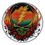 Grateful Steal Your Face Deadhead Hippie Logo Symbol Wireless Fast Charger(White)