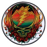 Grateful Steal Your Face Deadhead Hippie Logo Symbol Wireless Fast Charger(Black)