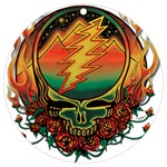 Grateful Steal Your Face Deadhead Hippie Logo Symbol UV Print Acrylic Ornament Round