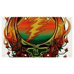 Grateful Steal Your Face Deadhead Hippie Logo Symbol Banner and Sign 7  x 4 