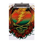 Grateful Steal Your Face Deadhead Hippie Logo Symbol A5 Acrylic Clipboard