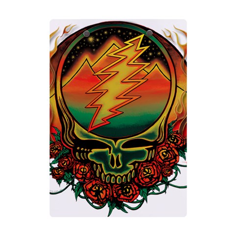 Grateful Steal Your Face Deadhead Hippie Logo Symbol A5 Acrylic Clipboard from ArtsNow.com Back