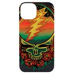 Grateful Steal Your Face Deadhead Hippie Logo Symbol iPhone 14 Black UV Print Case