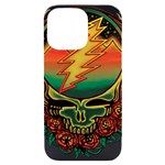 Grateful Steal Your Face Deadhead Hippie Logo Symbol iPhone 14 Pro Max Black UV Print Case