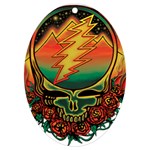 Grateful Steal Your Face Deadhead Hippie Logo Symbol UV Print Acrylic Ornament Oval