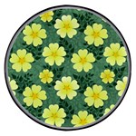 Bloom Flowering Yellow Blade Green Wireless Fast Charger(Black)