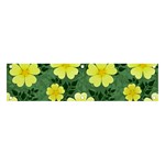 Bloom Flowering Yellow Blade Green Banner and Sign 4  x 1 