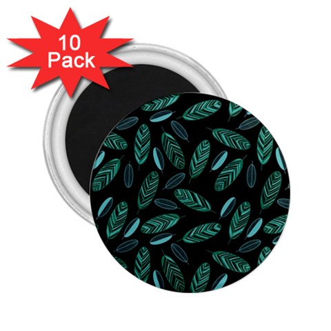 Leaves Pattern Abstract Blade 2.25  Magnets (10 pack)  from ArtsNow.com Front