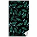 Leaves Pattern Abstract Blade Canvas 40  x 72 