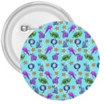 Sea Ocean Sealife Turtle Jellyfish 3  Buttons