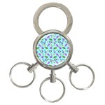 Sea Ocean Sealife Turtle Jellyfish 3-Ring Key Chain