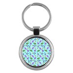 Sea Ocean Sealife Turtle Jellyfish Key Chain (Round)