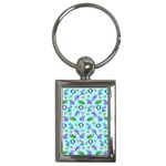 Sea Ocean Sealife Turtle Jellyfish Key Chain (Rectangle)