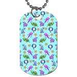 Sea Ocean Sealife Turtle Jellyfish Dog Tag (One Side)