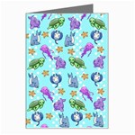 Sea Ocean Sealife Turtle Jellyfish Greeting Card