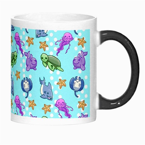 Sea Ocean Sealife Turtle Jellyfish Morph Mug from ArtsNow.com Right