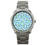 Sea Ocean Sealife Turtle Jellyfish Sport Metal Watch