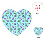 Sea Ocean Sealife Turtle Jellyfish Playing Cards Single Design (Heart)