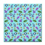 Sea Ocean Sealife Turtle Jellyfish Face Towel