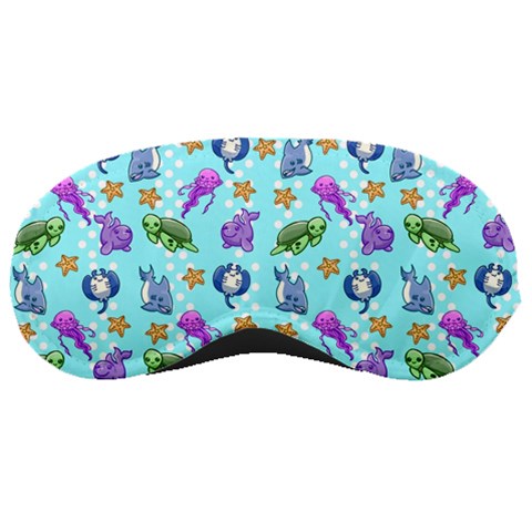 Sea Ocean Sealife Turtle Jellyfish Sleep Mask from ArtsNow.com Front