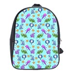 Sea Ocean Sealife Turtle Jellyfish School Bag (Large)