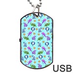 Sea Ocean Sealife Turtle Jellyfish Dog Tag USB Flash (One Side)