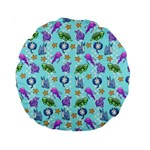 Sea Ocean Sealife Turtle Jellyfish Standard 15  Premium Round Cushions