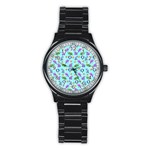 Sea Ocean Sealife Turtle Jellyfish Stainless Steel Round Watch