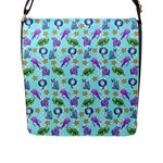 Sea Ocean Sealife Turtle Jellyfish Flap Closure Messenger Bag (L)