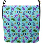 Sea Ocean Sealife Turtle Jellyfish Flap Closure Messenger Bag (S)