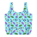 Sea Ocean Sealife Turtle Jellyfish Full Print Recycle Bag (L)