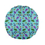 Sea Ocean Sealife Turtle Jellyfish Standard 15  Premium Flano Round Cushions