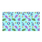 Sea Ocean Sealife Turtle Jellyfish Satin Wrap 35  x 70 