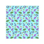 Sea Ocean Sealife Turtle Jellyfish Square Satin Scarf (30  x 30 )