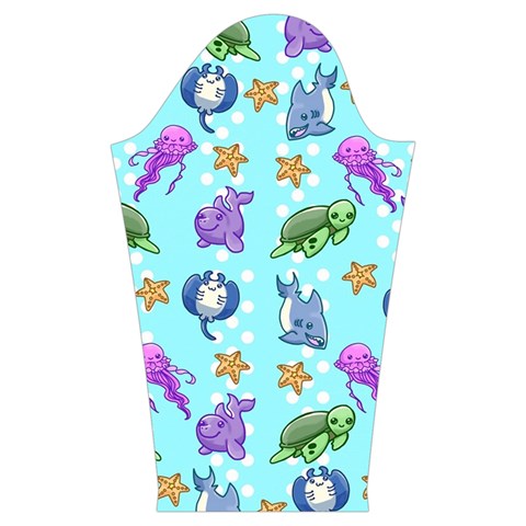 Sea Ocean Sealife Turtle Jellyfish Kids  Midi Sailor Dress from ArtsNow.com Sleeve Right