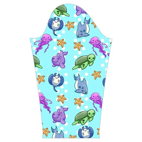 Sea Ocean Sealife Turtle Jellyfish Kids  Midi Sailor Dress from ArtsNow.com Sleeve Left