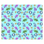 Sea Ocean Sealife Turtle Jellyfish Premium Plush Fleece Blanket (Small)